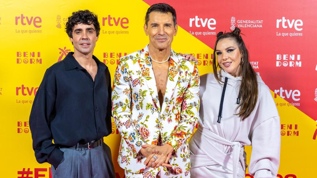 Jesús Vázquez presentando el Benidorm Fest.