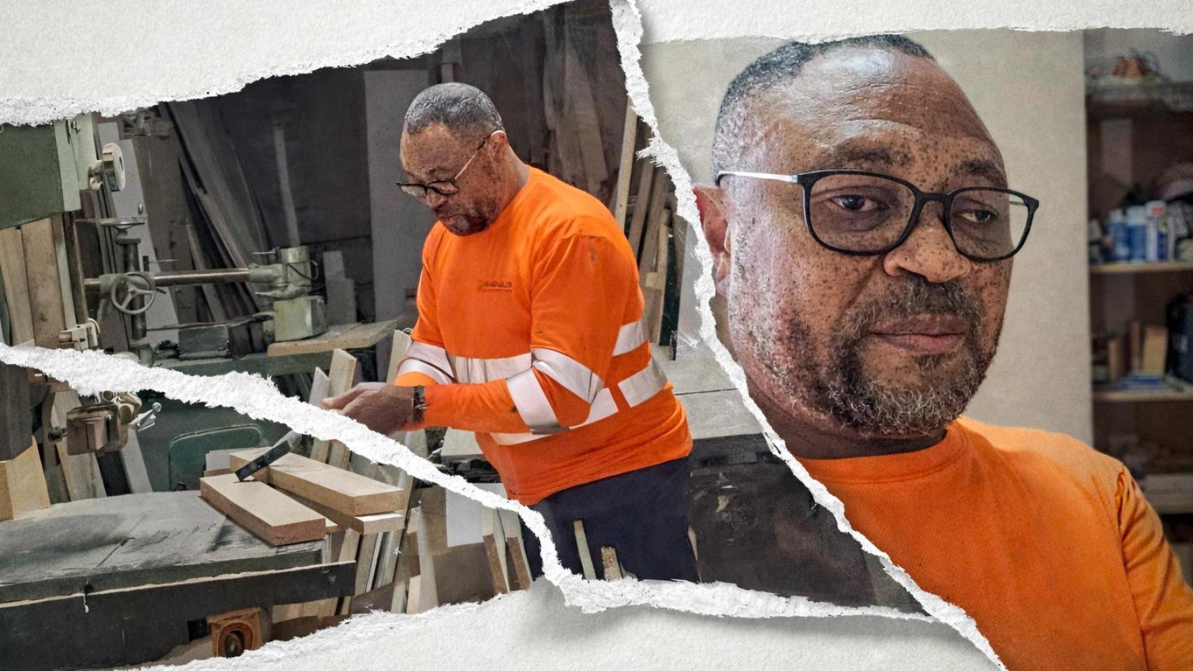 Orlando Cartagena, carpintero y presidente de la República de Annobón, que acusa a Obiang de canibalismo.