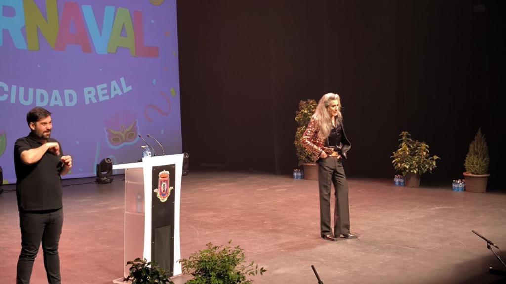 Mario Vaquerizo en el pregón del Carnaval de Ciudad Real 2026.