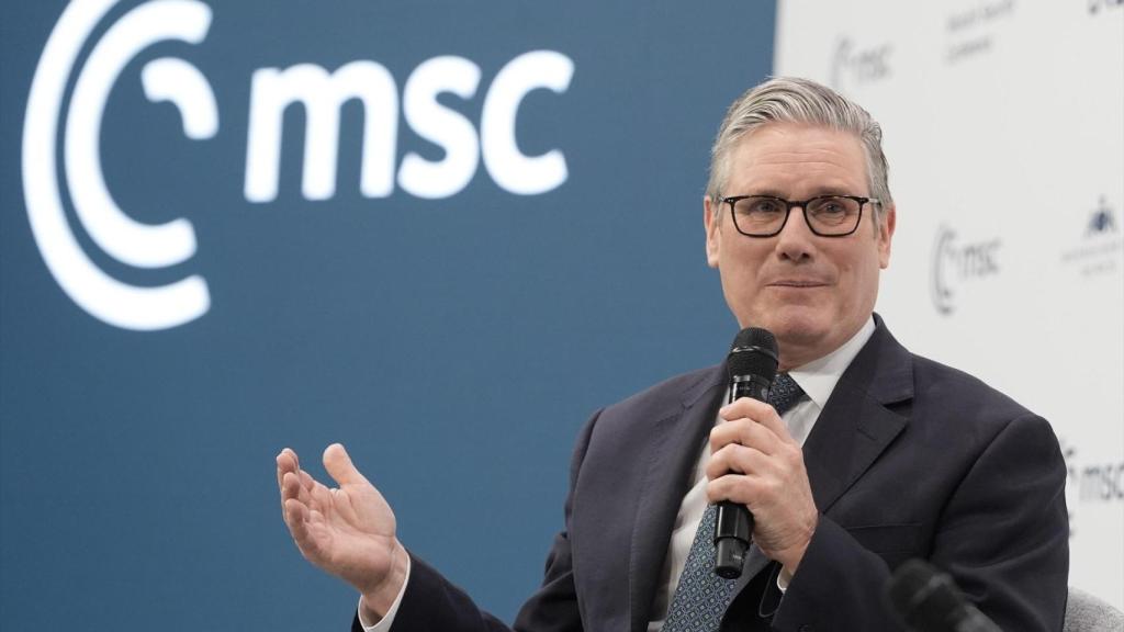 El primer ministro del Reino Unido, Keir Starmer, durante su intervención este sábado en la Conferencia de Seguridad de Múnich.
