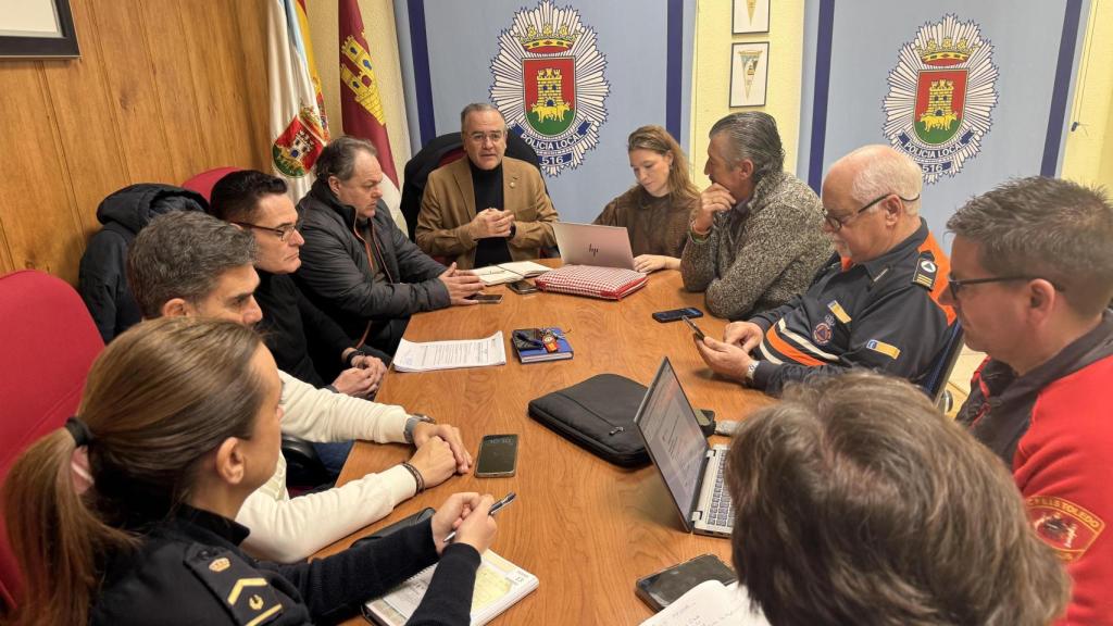 Reunión diaria del CECOPAL en Talavera de la Reina.