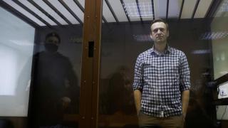 El líder de la oposición rusa Alexei Navalny asiste a una audiencia judicial en Moscú, Rusia, el 20 de febrero de 2021.
