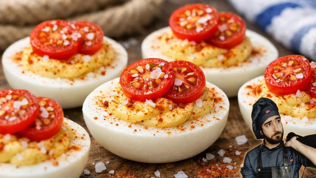 Pablo, cocinero, en un montaje de El Español