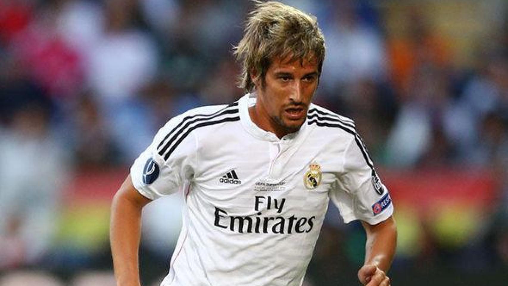 Fabio Coentrao, durante un partido con el Real Madrid.