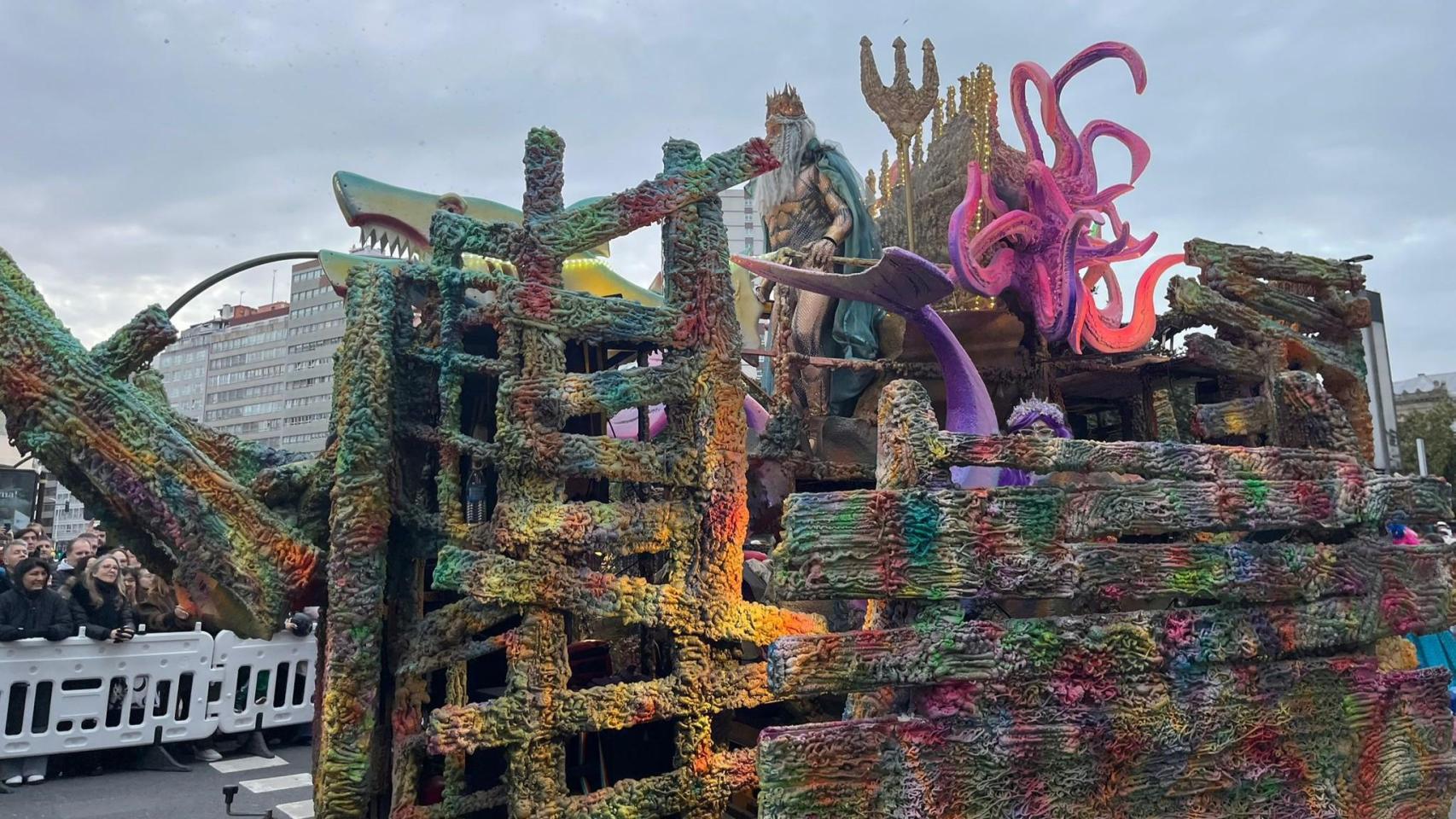 Este es el ganador del desfile de Carnaval 2026 de A Coruña, que conquistó con su fondo marino