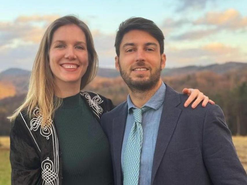 Leopoldina de Liechtenstein, con Bruno Walter Pedrosa.