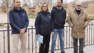 La presidenta de la Confederación Hidrográfica del Duero (CHD), María Jesús Lafuente, visita diferentes lugares afectados por las inundaciones del Duero en Soria.