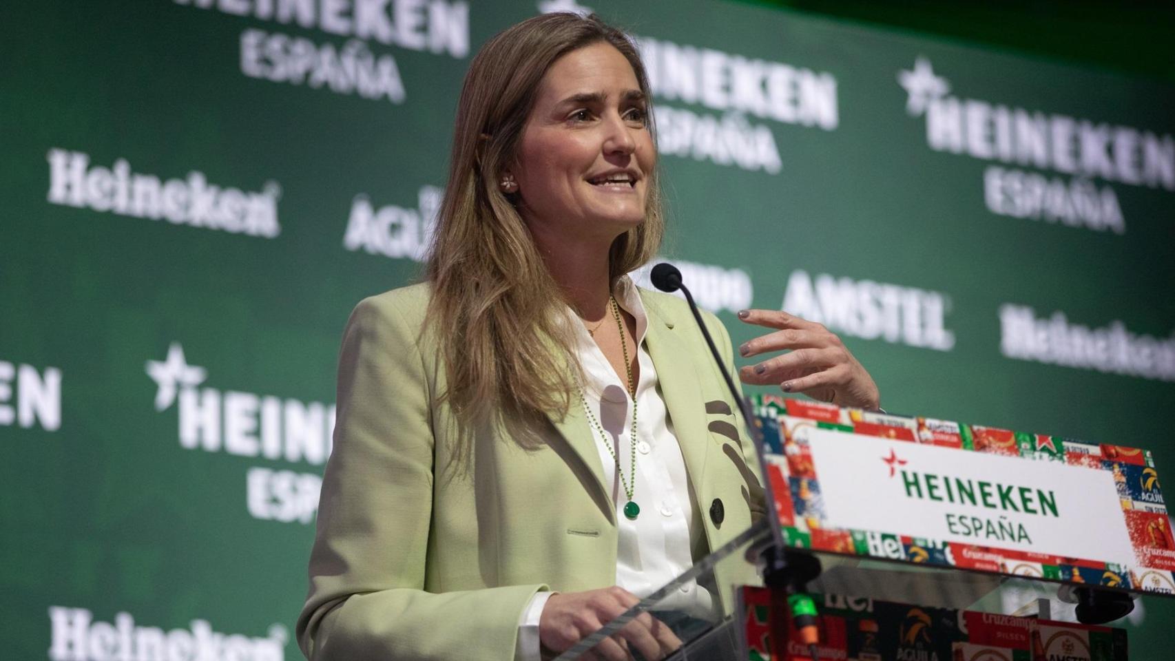 La ministra de Transición Ecológica, Sara Aagesen, en una presentación en Madrid el pasado 12 de febrero.