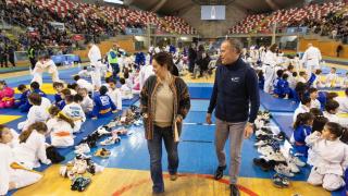 Más de 800 escolares se dieron cita en A Coruña este domingo en las Jornadas JK-Eduka de Judo
