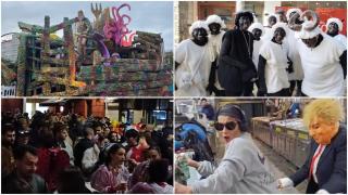 El sábado de Carnaval llenó las calles de A Coruña de disfraces y de mucha fiesta