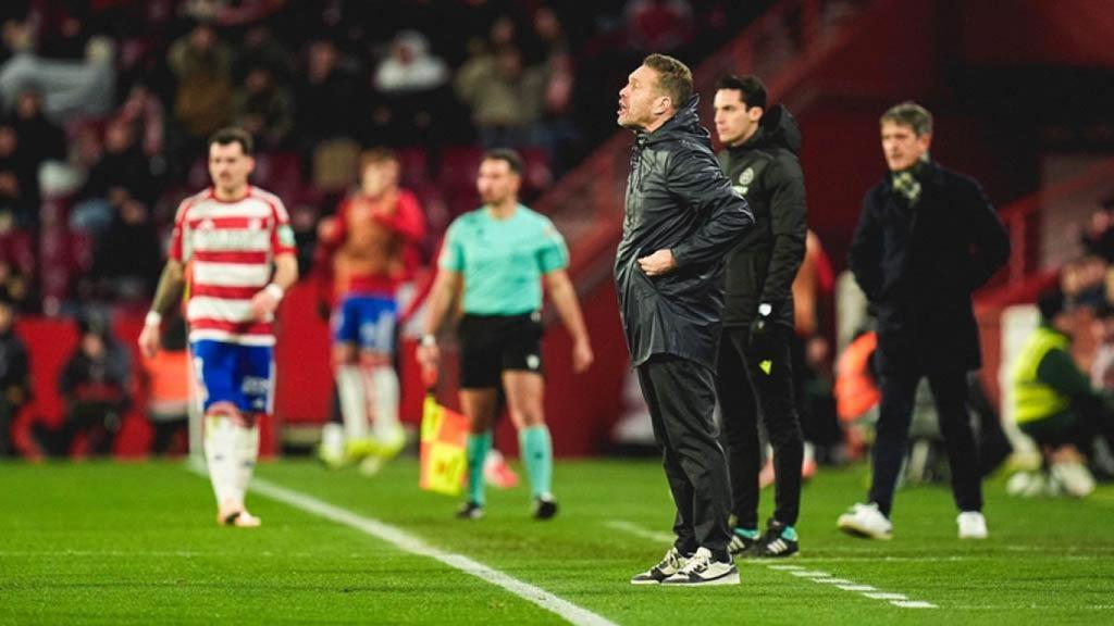 Luis García Tevenet en su último partido ante el Granada.