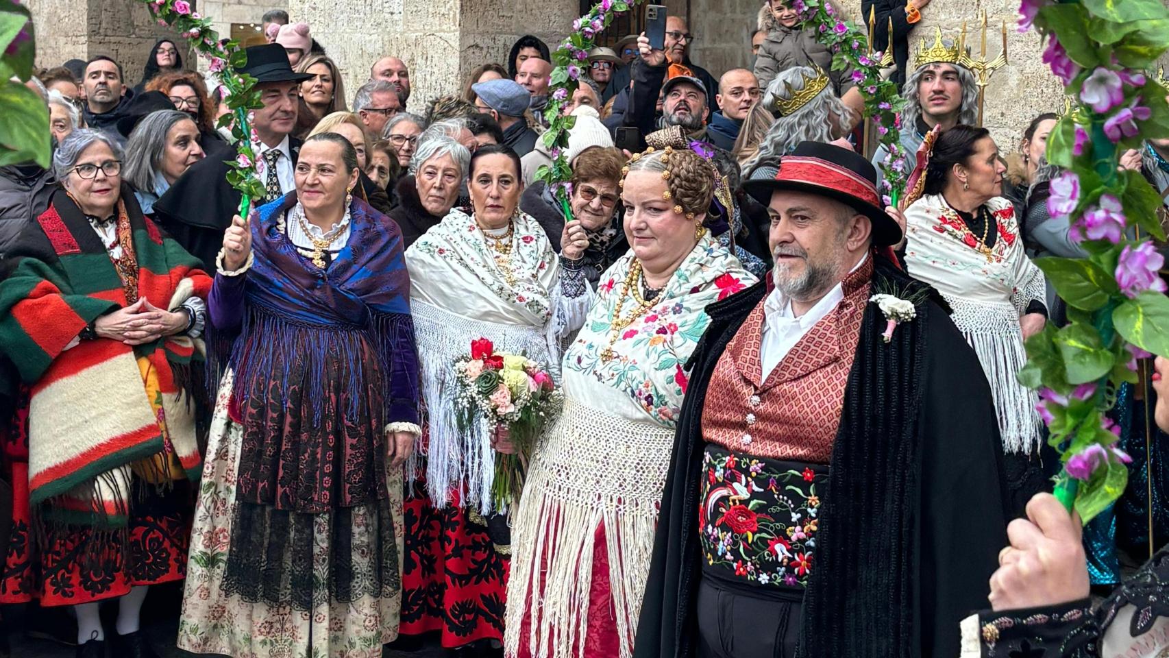 La tradicional Boda de Carnaval en el municipio zamorano de Toro, este domingo