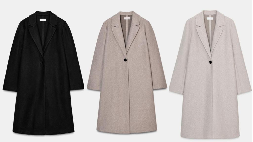 Abrigo básico de Zara. Ref: 4344/690/800