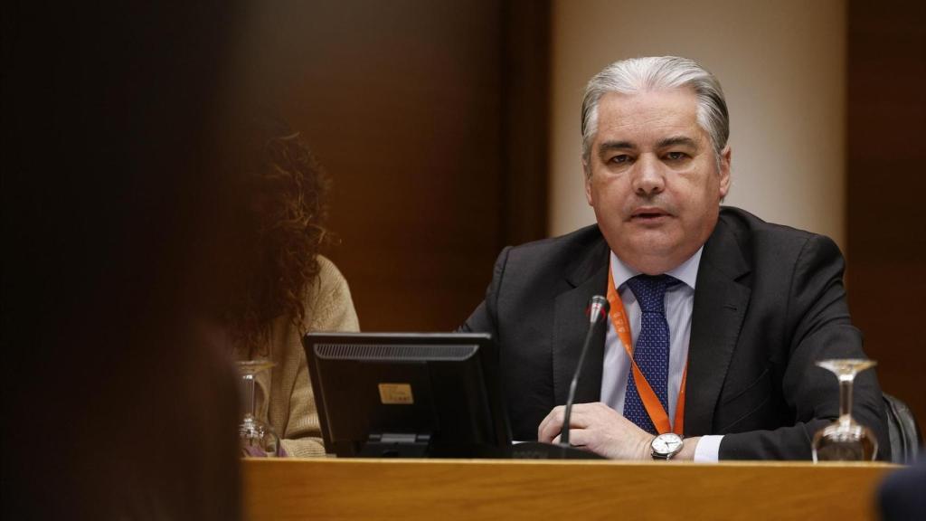 El Fiscal Superior de la Comunitat Valenciana, José Ortiz, este lunes en Les Corts. Rober Solsona / EP
