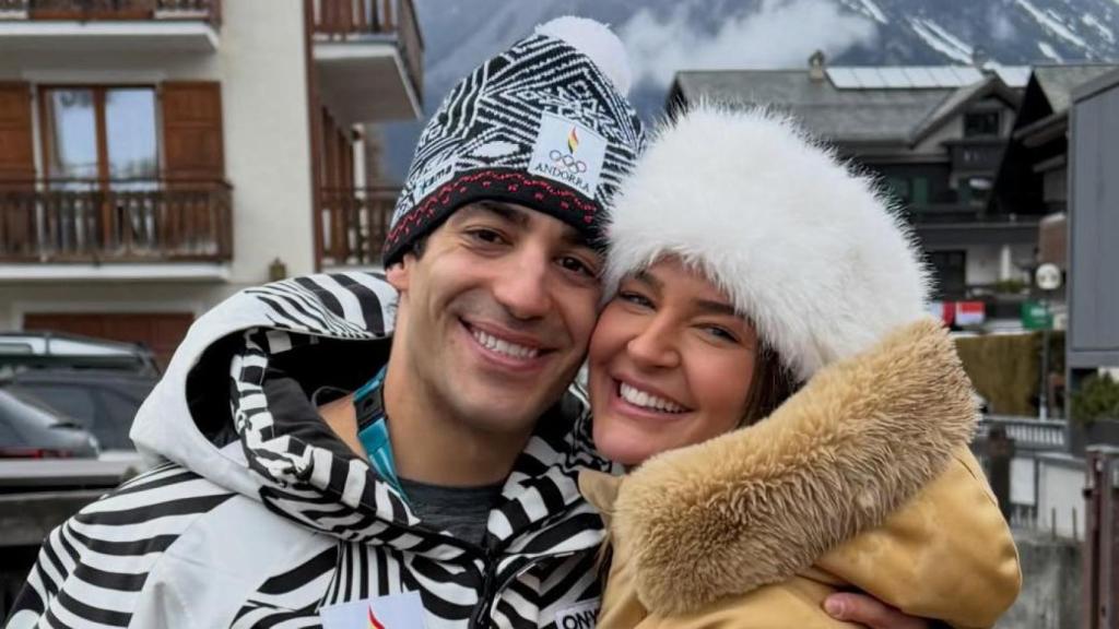 Joan Verdú y Laura Escanes en una imagen de redes sociales.