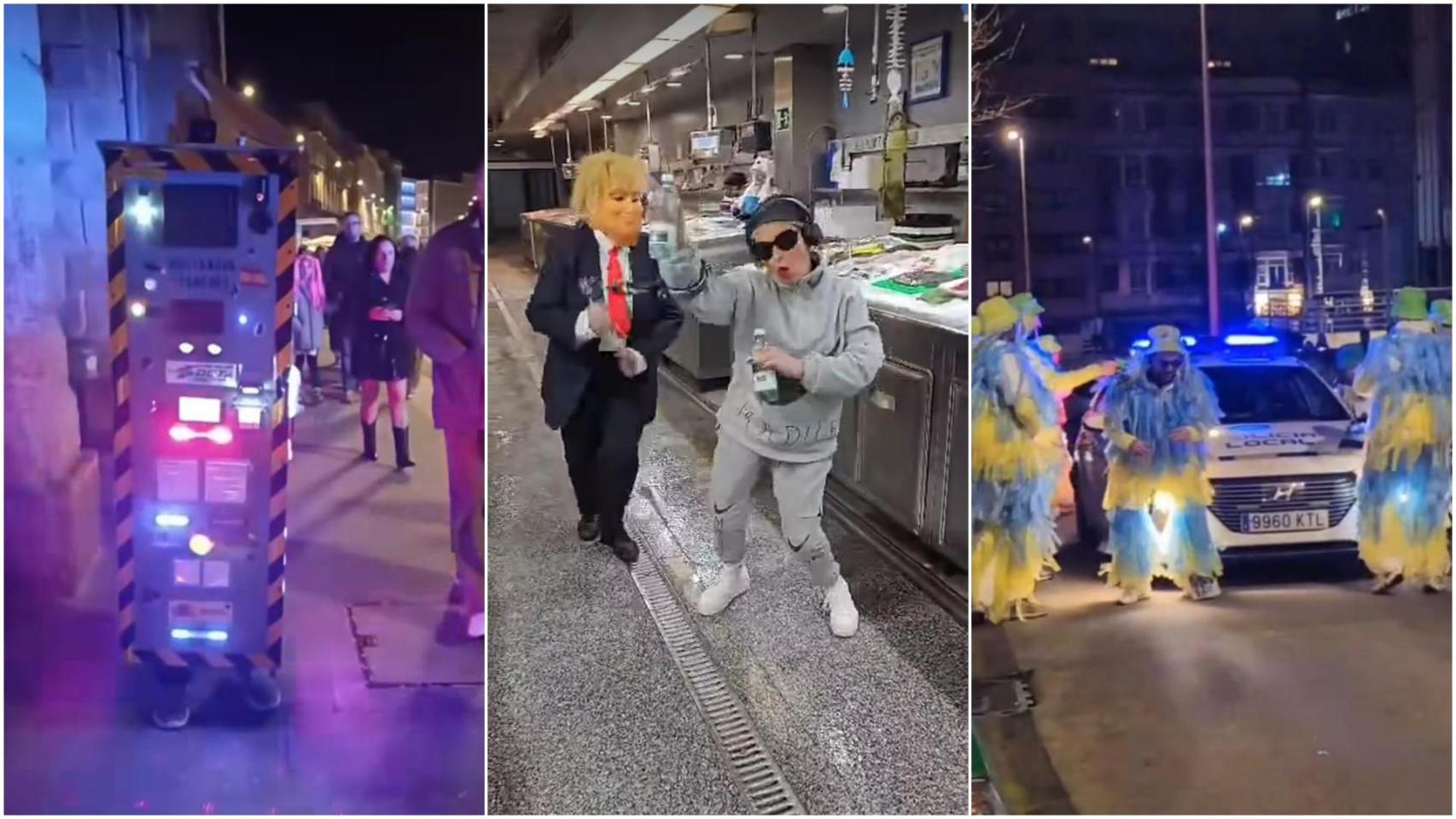 Del túnel de autolavado a Sharpay y Ryan Evans: los disfraces virales del sábado de Carnaval en A Coruña