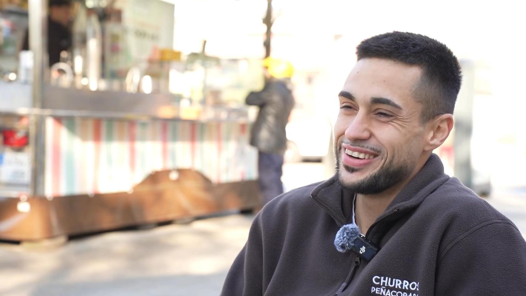 Moisés, dueño de una churrería.