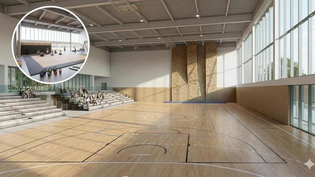 Ilustración del nuevo polideportivo del Campus Universitario de Ávila de la USAL