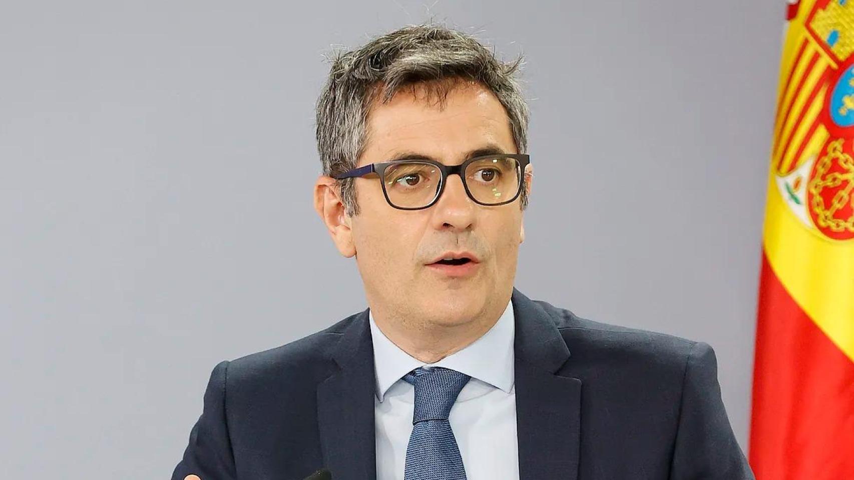 El ministro Félix Bolaños.
