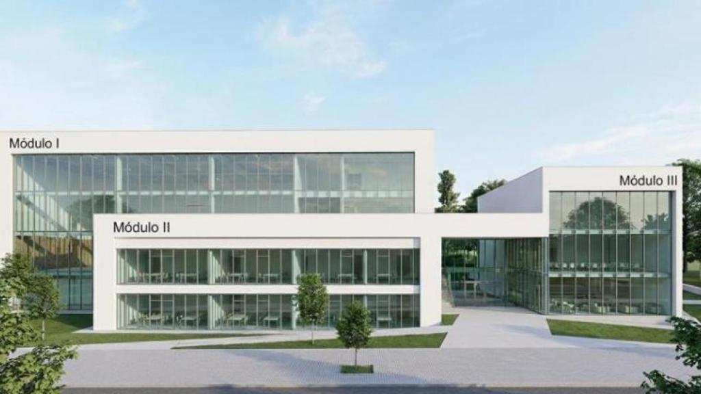 Recreación del exterior del Campus  Universitario de Ávila de la USAL