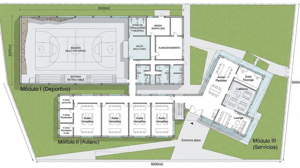 Maqueta del edificio del Campus Universitario de Ávila de la USAL.