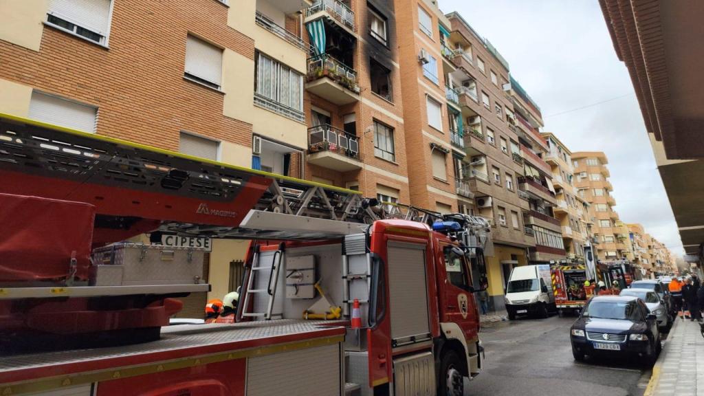 Vivienda incendiada. Foto: Europa Press.