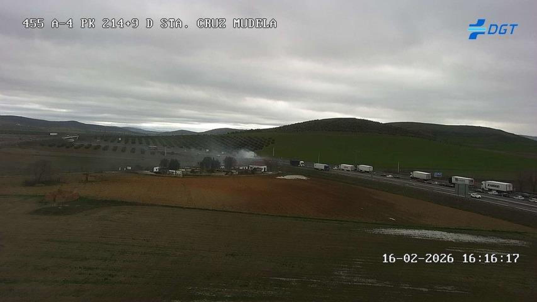 Lugar del incidente. Foto: DGT.