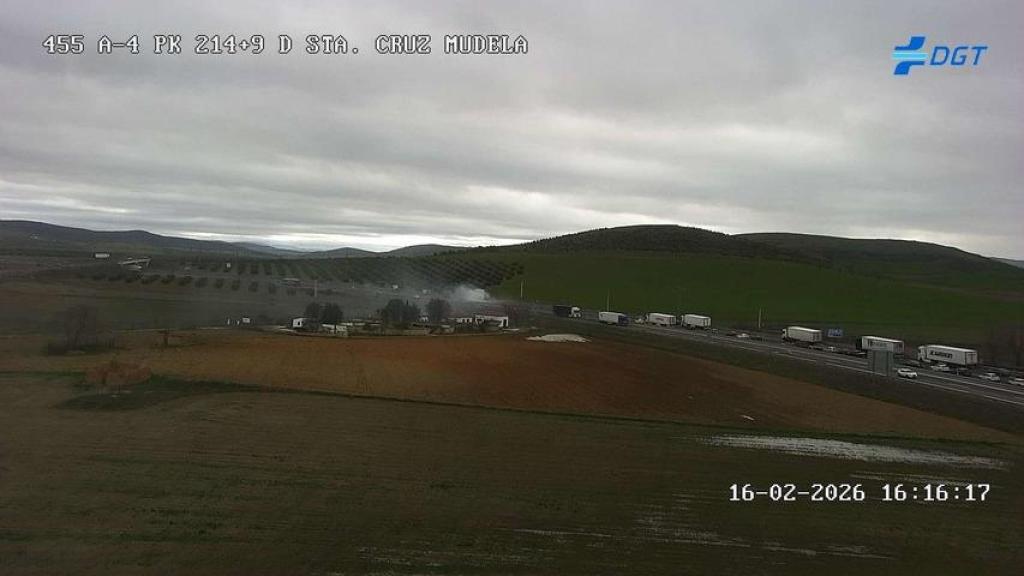 Lugar del incidente. Foto: DGT.