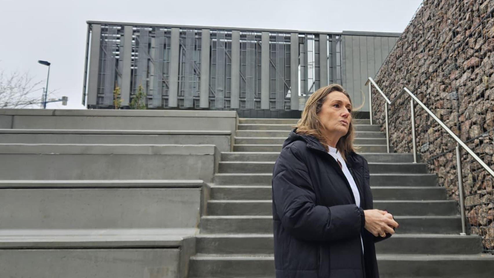 Visita de la vicepresidenta de la Deputación, Luisa Sánchez, a las obras