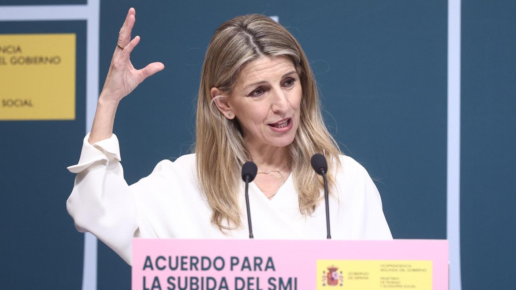 Yolanda Díaz, ministra de Trabajo y vicepresidenta segunda del Gobierno.