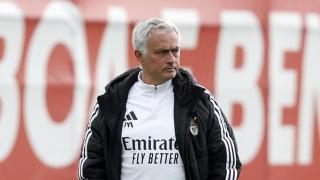 José Mourinho, en el entrenamiento del Benfica