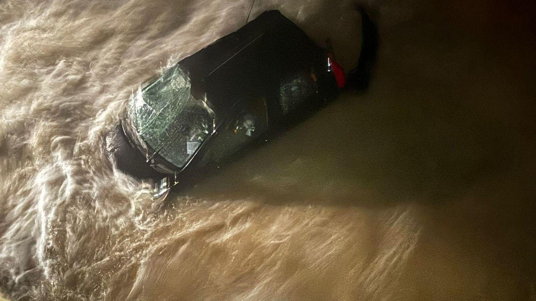 El vehículo accidentado.