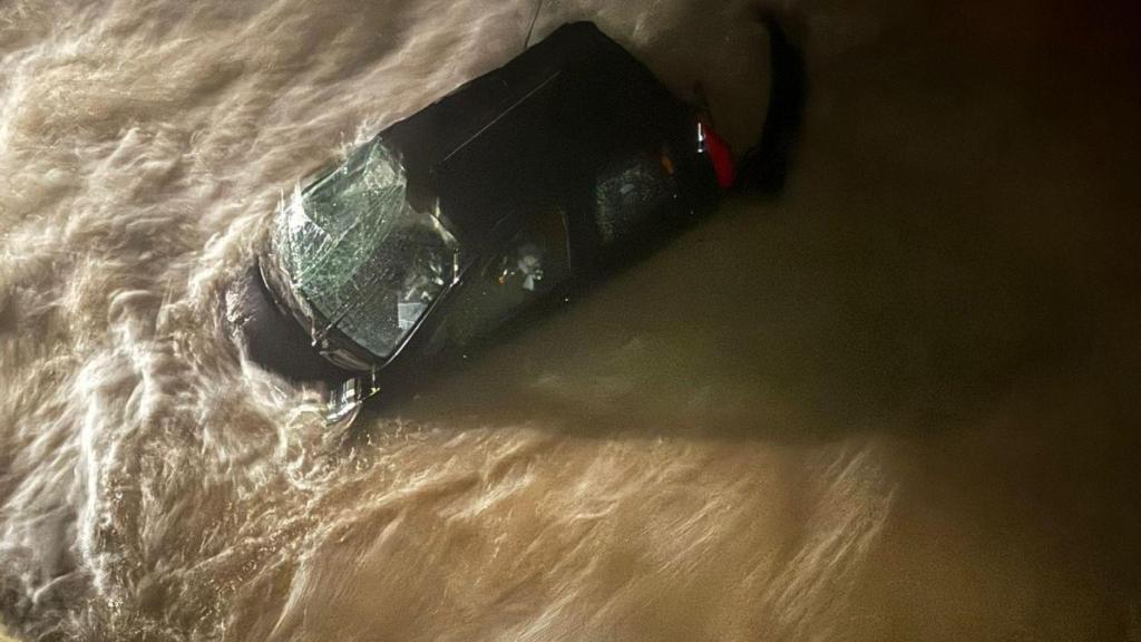 El vehículo accidentado.