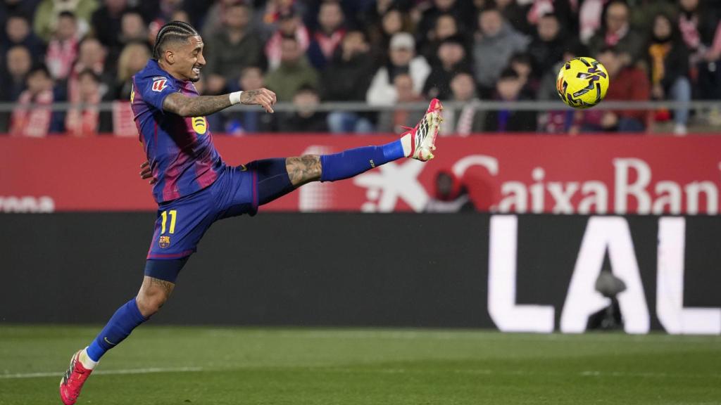 Raphinha, en Montilivi.