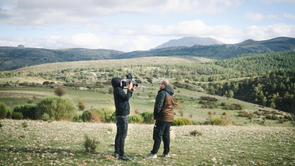 Javier Jurado, chef al frente de Malak, durante la grabación del documental.