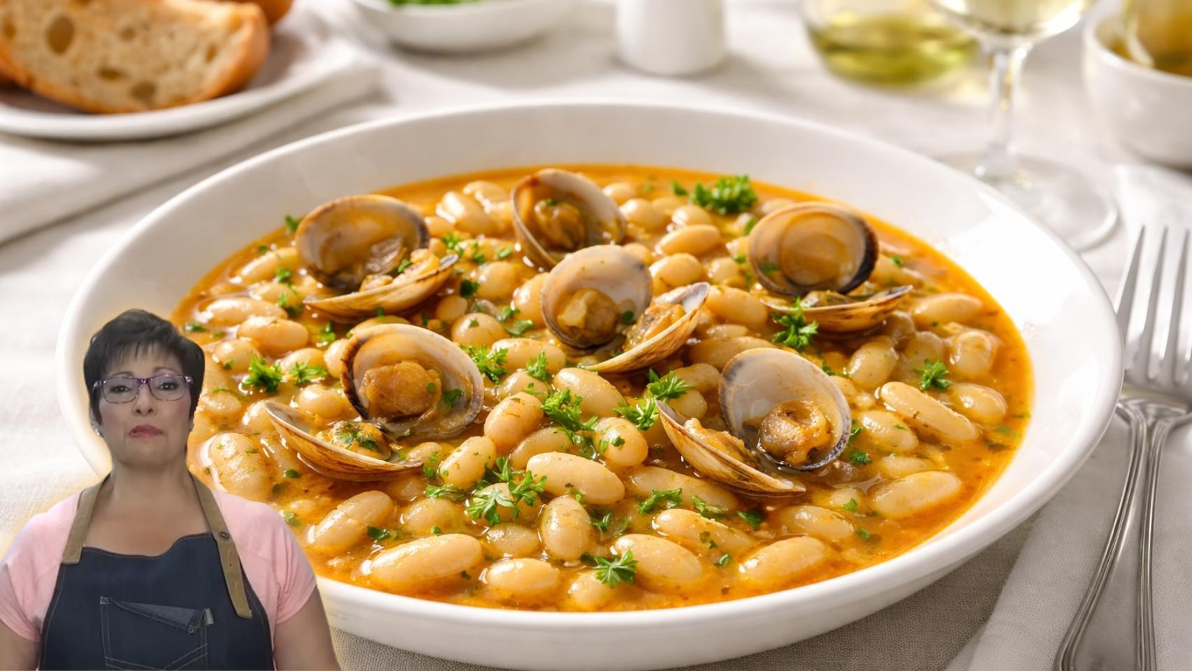 Loli Domínguez, cocinera, en un montaje de El Español