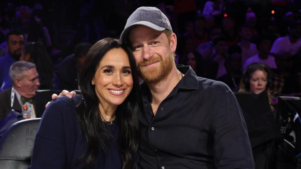 Harry y Meghan en el Juego de las Estrellas de la NBA.