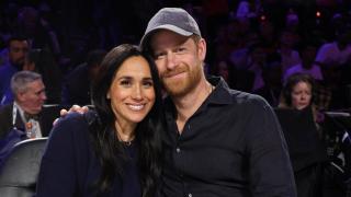 Harry y Meghan en el Juego de las Estrellas de la NBA.