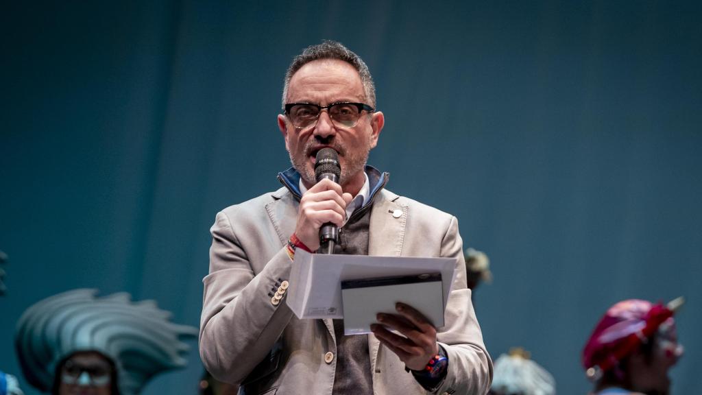 El alcalde de Móstoles, Manuel Bautista, en un acto de carnaval.