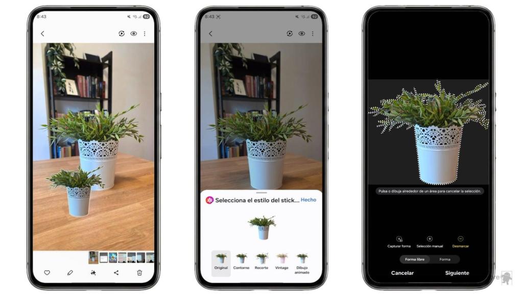 Creando un Sticker en la app Galería de Samsung