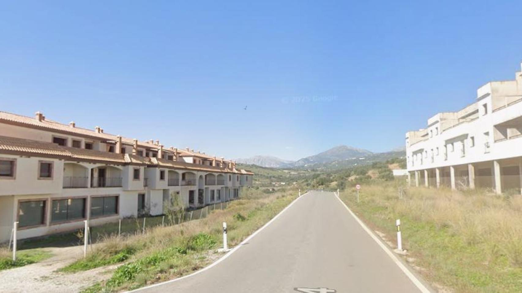 Zona donde se localizan las viviendas objeto de la subasta en Alcaucín.