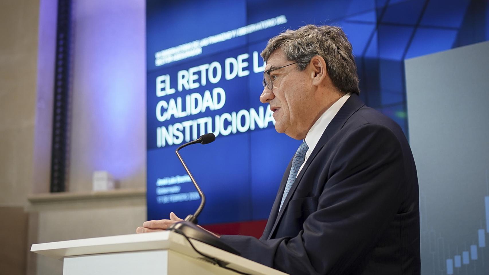 José Luis Escrivá, gobernador del Banco de España.