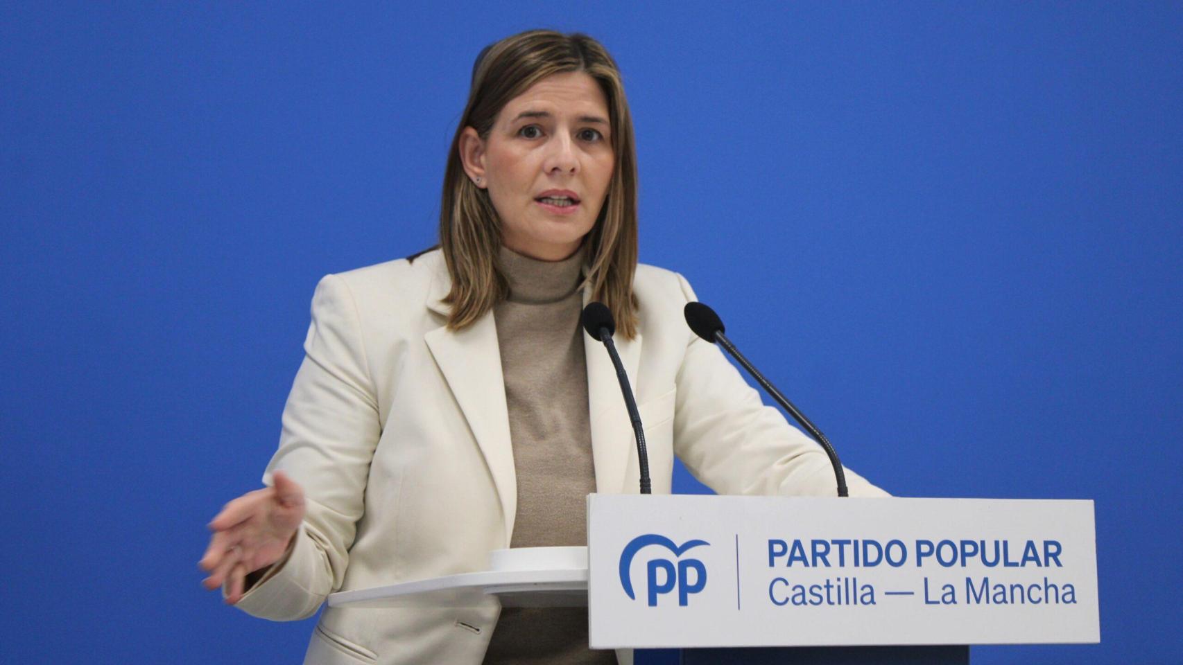 Carolina Agudo este martes en rueda de prensa.