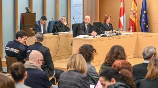 El autor de la muerte del vallisoletano Sergio Delgado en Burgos, J.L.N.I., durante el juicio celebrado en la Audiencia Provincial de Burgos