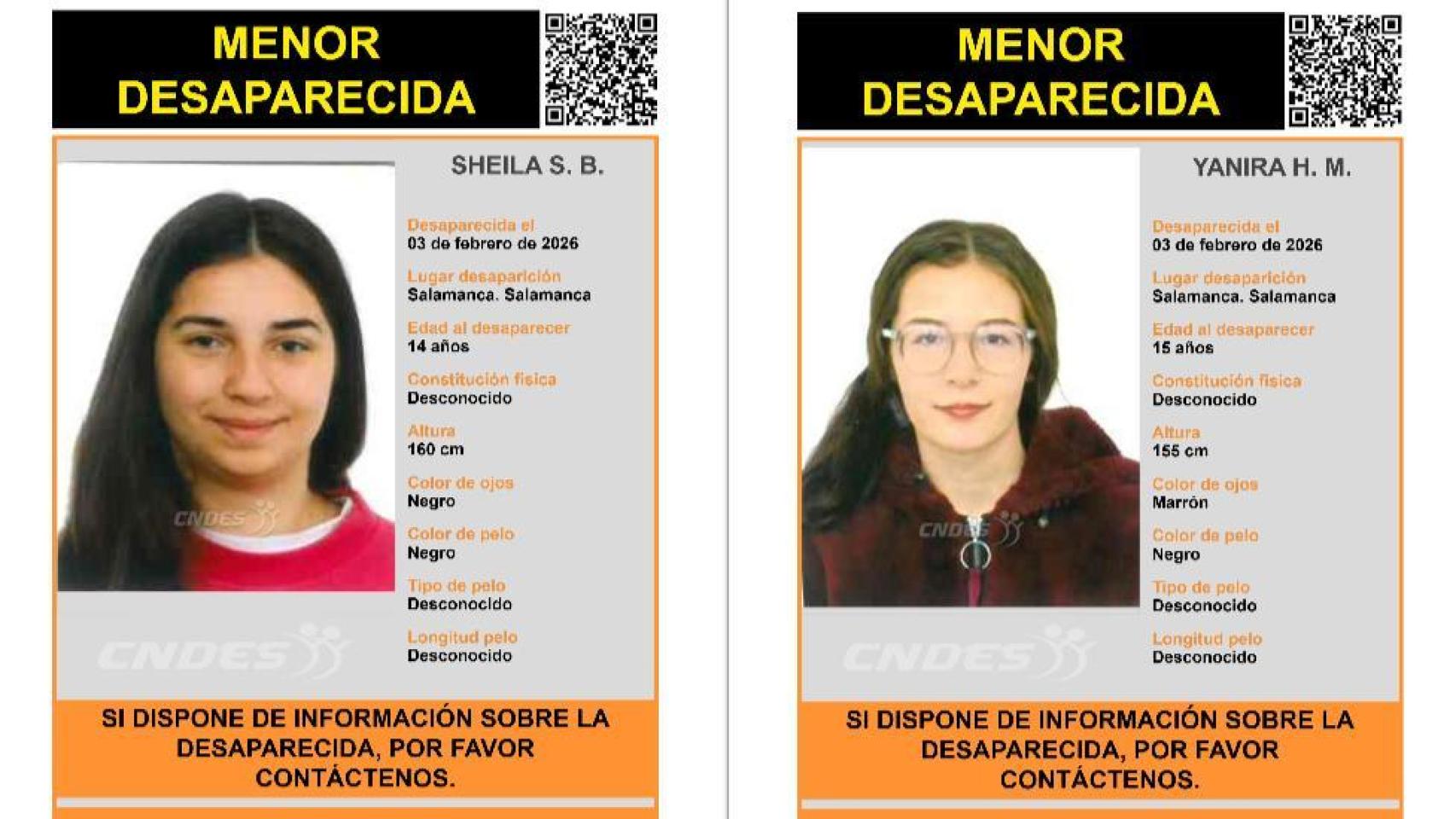 Menores desaparecidas en Salamanca.