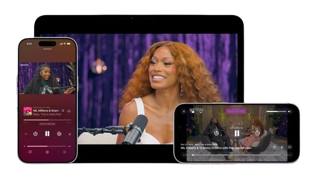 Vídeos en Apple Podcast.