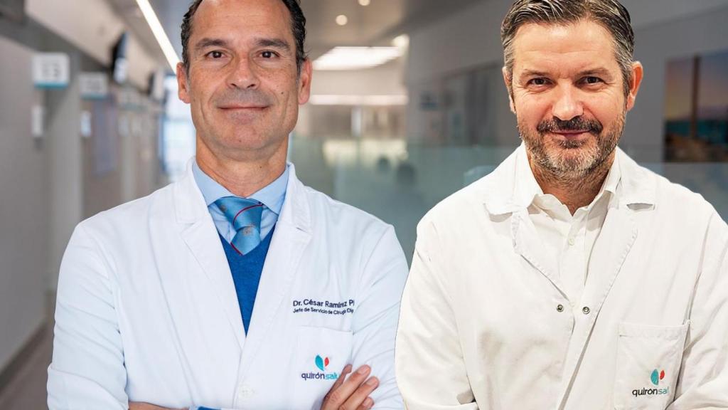 Los doctores César Ramírez y Luis Casáis, impulsores de Colonofast.