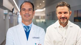 Los doctores César Ramírez y Luis Casáis, impulsores de Colonofast.