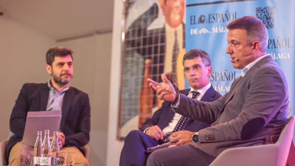 Rafael Medina y Toni de la Prieta, en el XXXIX Encuentro Tecnológico de EL ESPAÑOL de Málaga.