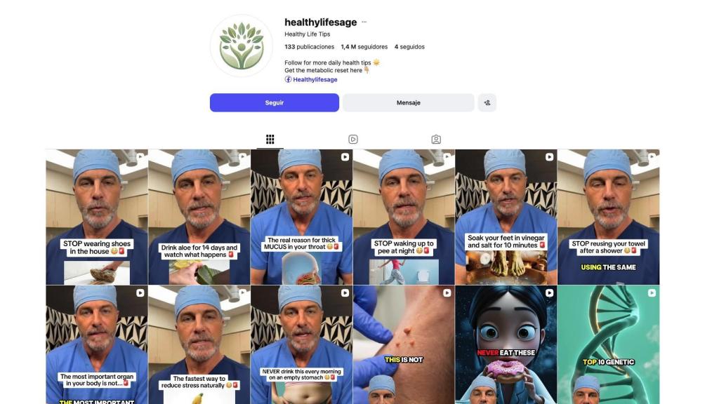 Cuenta de Instagram.